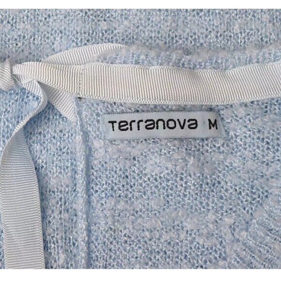 TERRANOVA CELESTE BLUE MARLED KNIT SWEATER - Picture 6 of 8